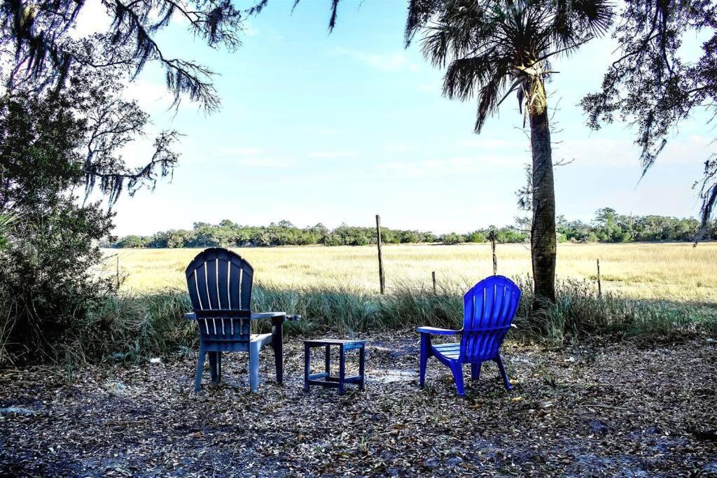 Secluded Tiny House By The Marsh With Hunting Island Beach Pass Frogmore Buitenkant foto